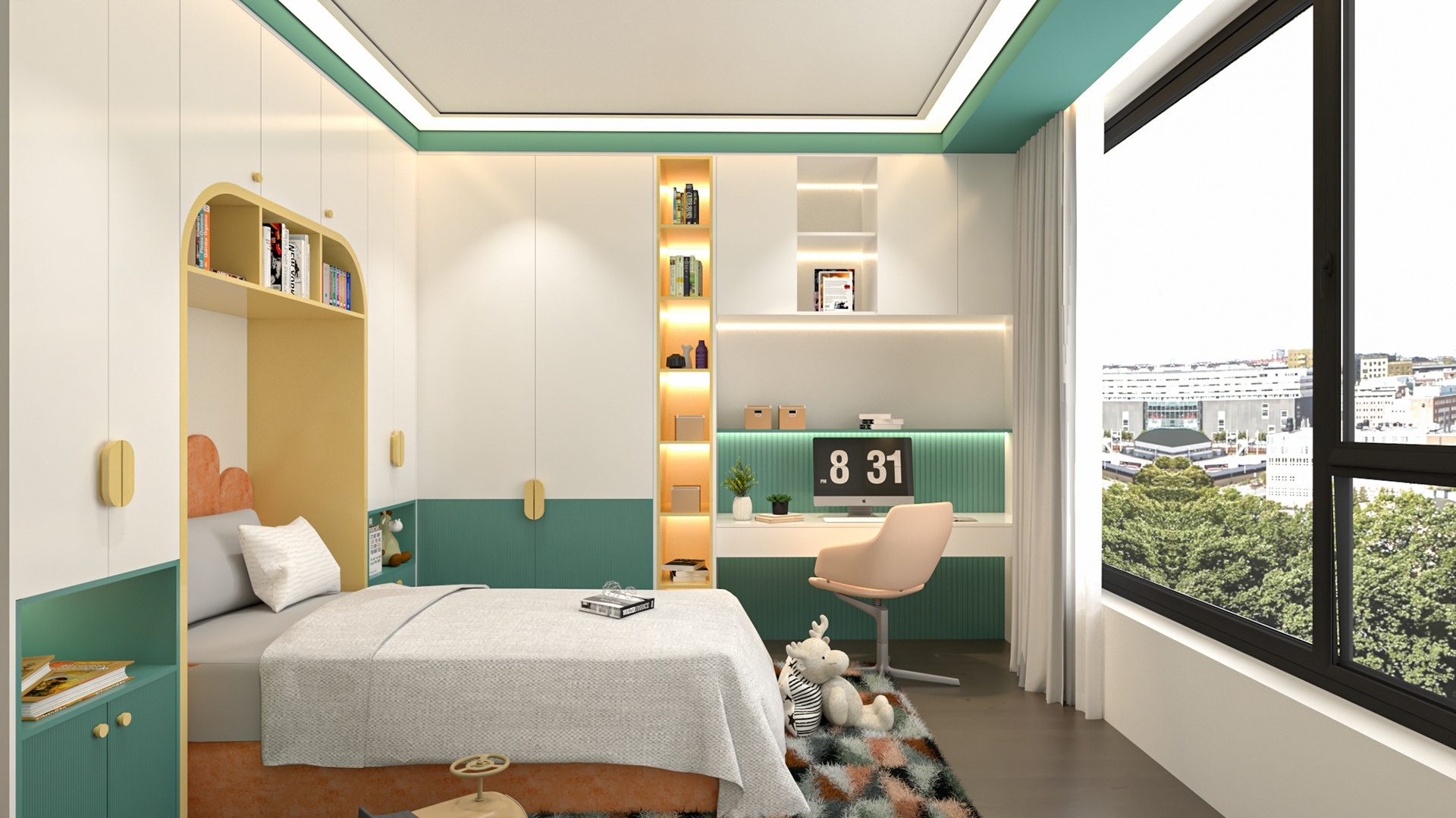 Trang trí phòng ngủ hài hòa màu sắc