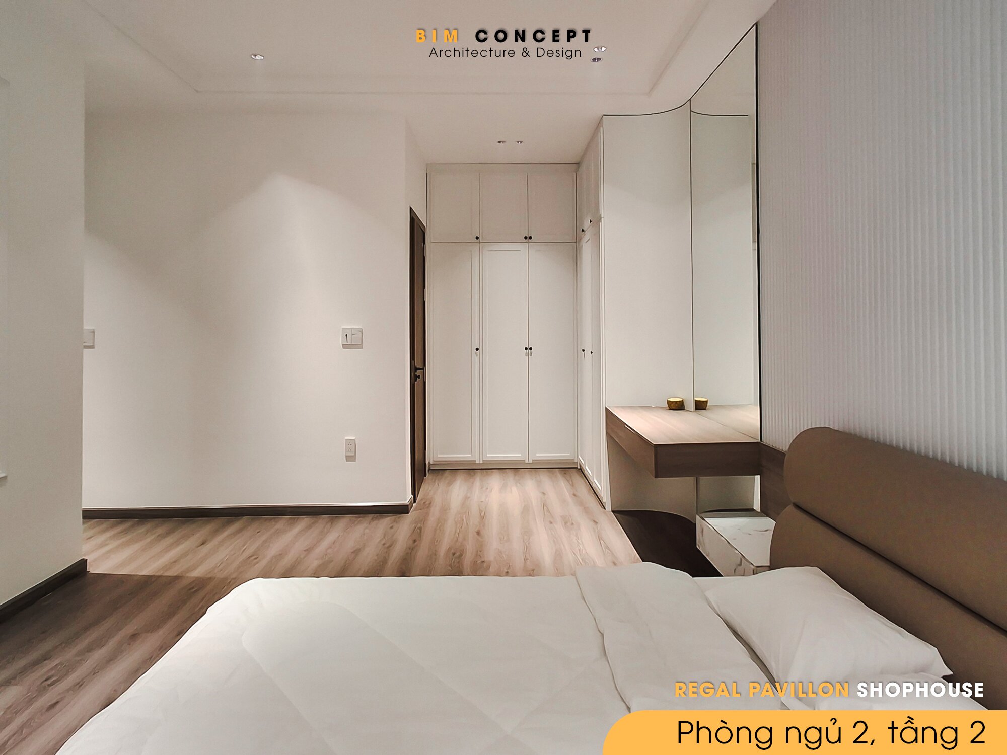 Không gian nghỉ ngơi hiện đại tiện nghi và đầy đủ ánh sáng