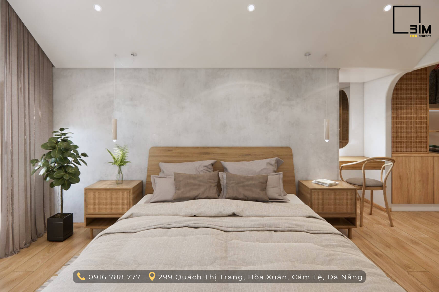 Không gian nghỉ ngơi yên tĩnh nhà cấp 4 gác lửng
