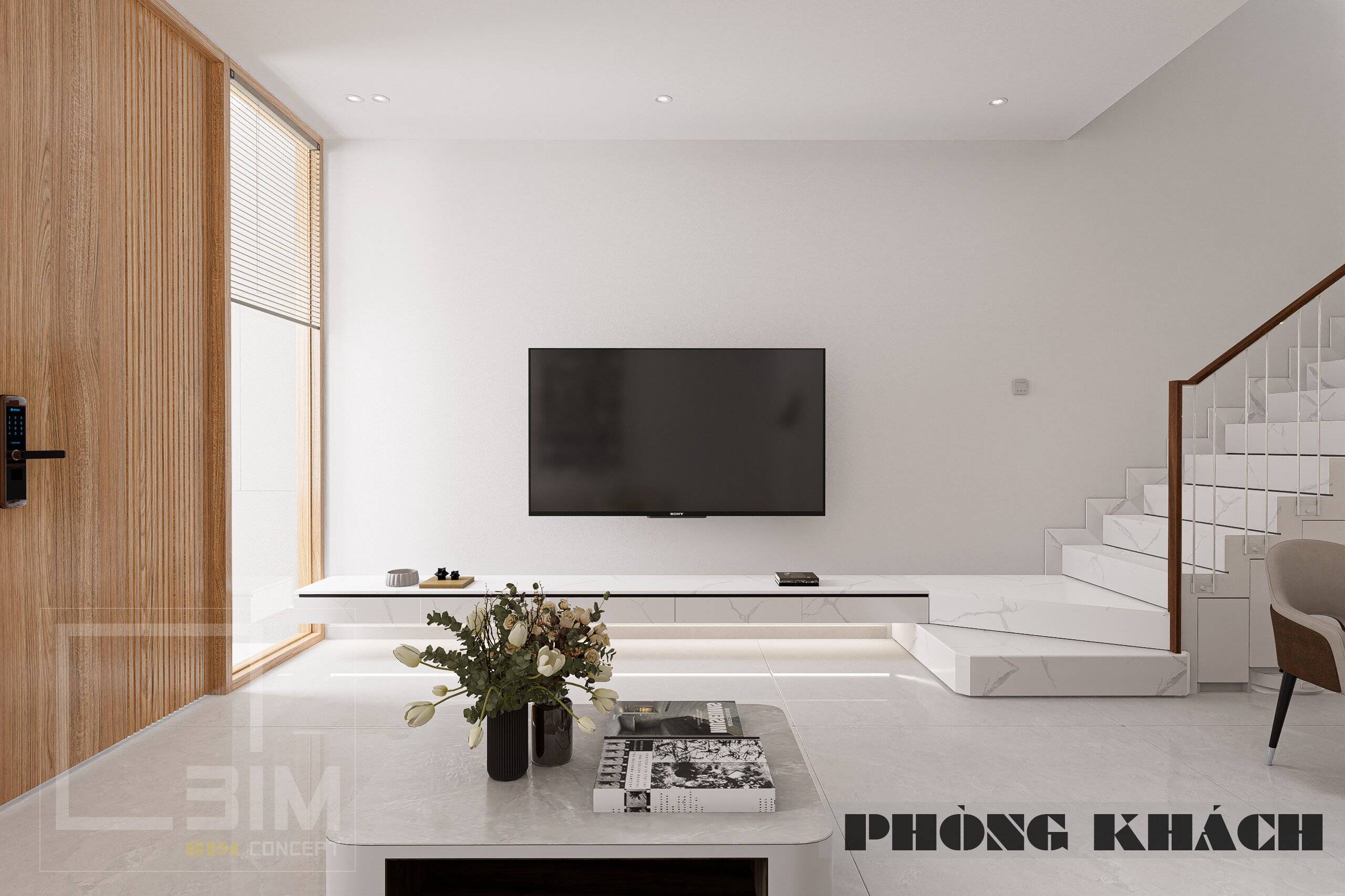 Không gian phòng khách tối ưu ánh sáng và công năng