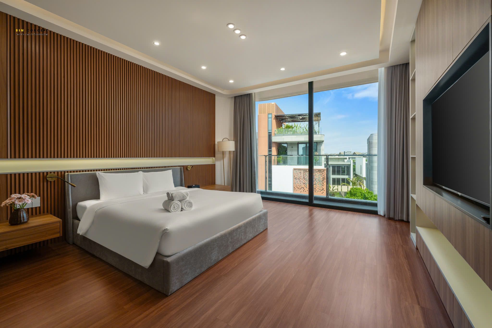 Không gian phòng ngủ hiện đại và thư giãn