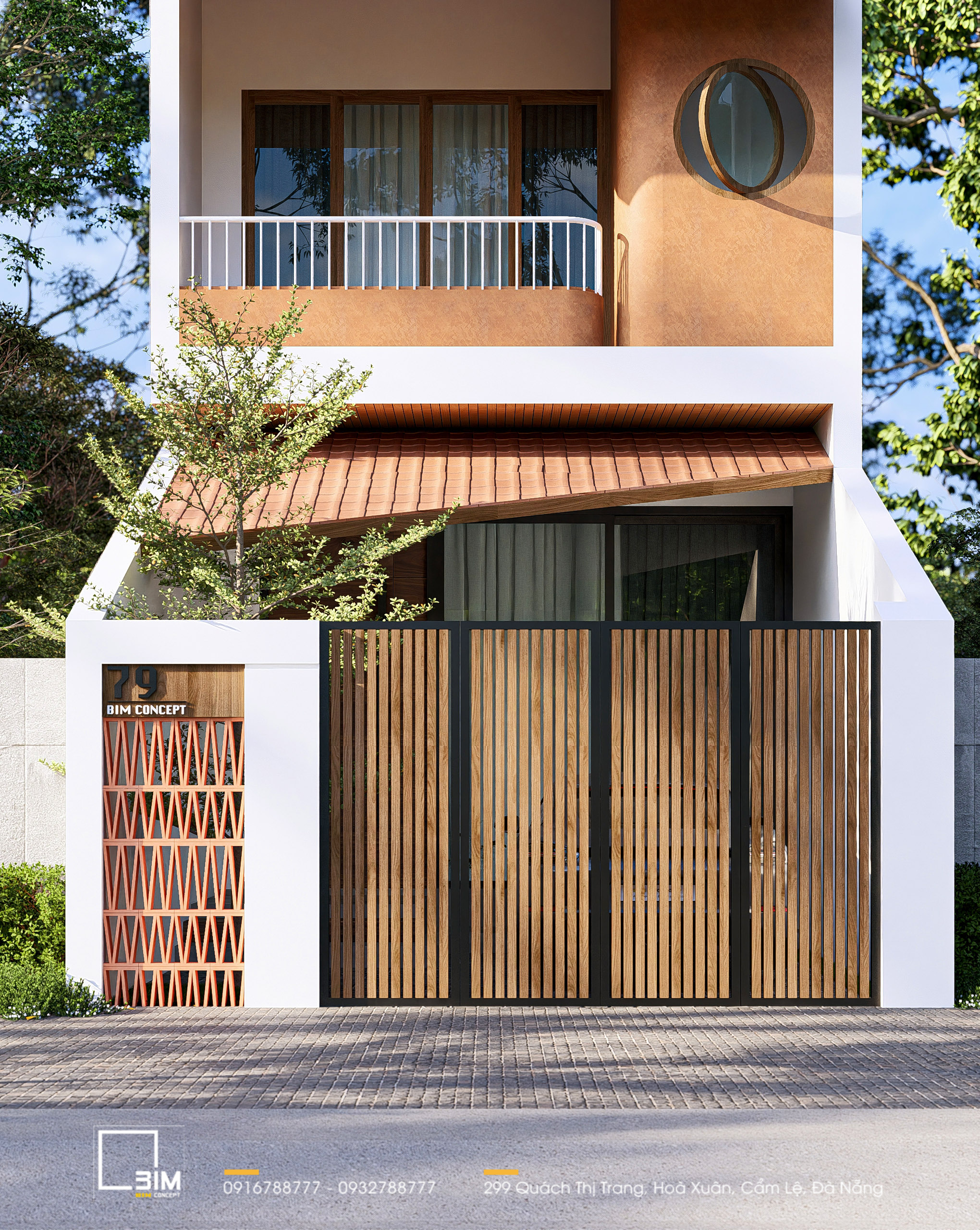 Mặt bằng công năng nhà phố 2 tầng diện tích 200m2