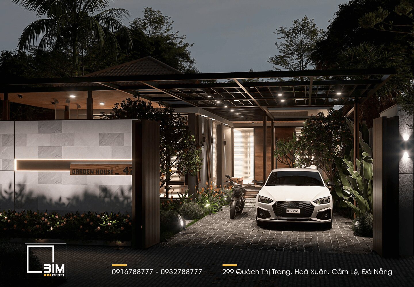 Mặt tiền tối giản, thiết kế kiến trúc nhà cấp 4
