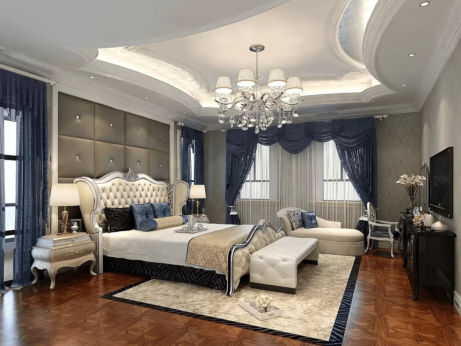 Mẫu trần thạch cao đẹp mắt, uốn lượn
