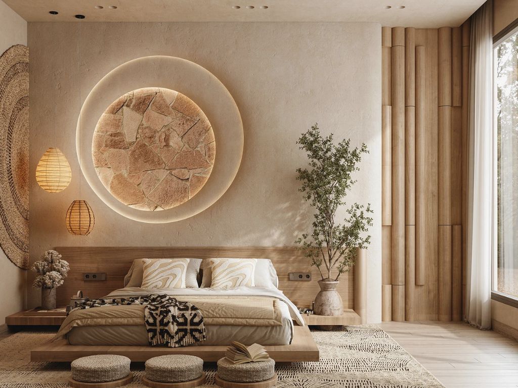 Phòng ngủ 14m2 phong cách Bắc Âu sang trọng