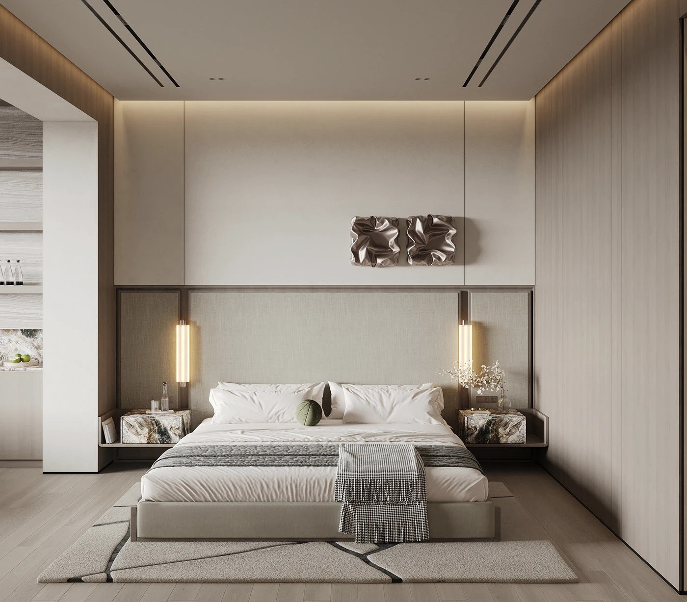 Phòng ngủ 14m2 trang trí ấn tượng