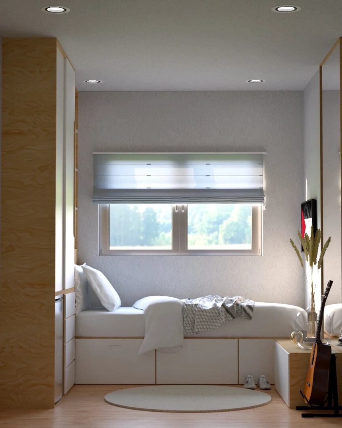 Cách sắp xếp phòng ngủ 4m2 tối ưu từng góc nhỏ