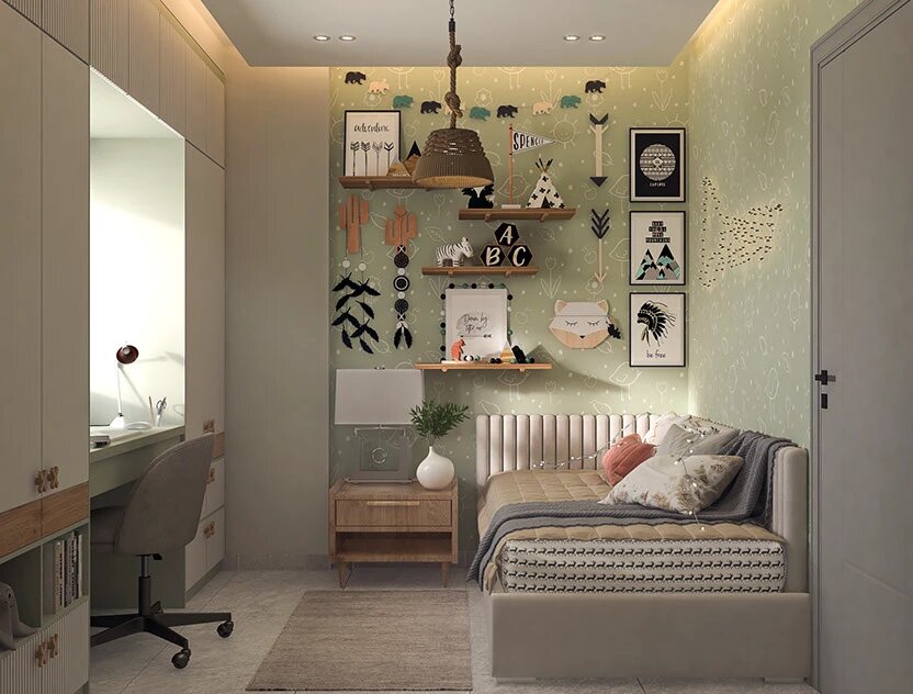 Decor phòng ngủ 4m2 với ánh sáng tự nhiên hài hòa