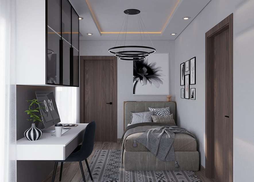 Cách trang trí phòng ngủ 4m2 bằng tranh treo tường
