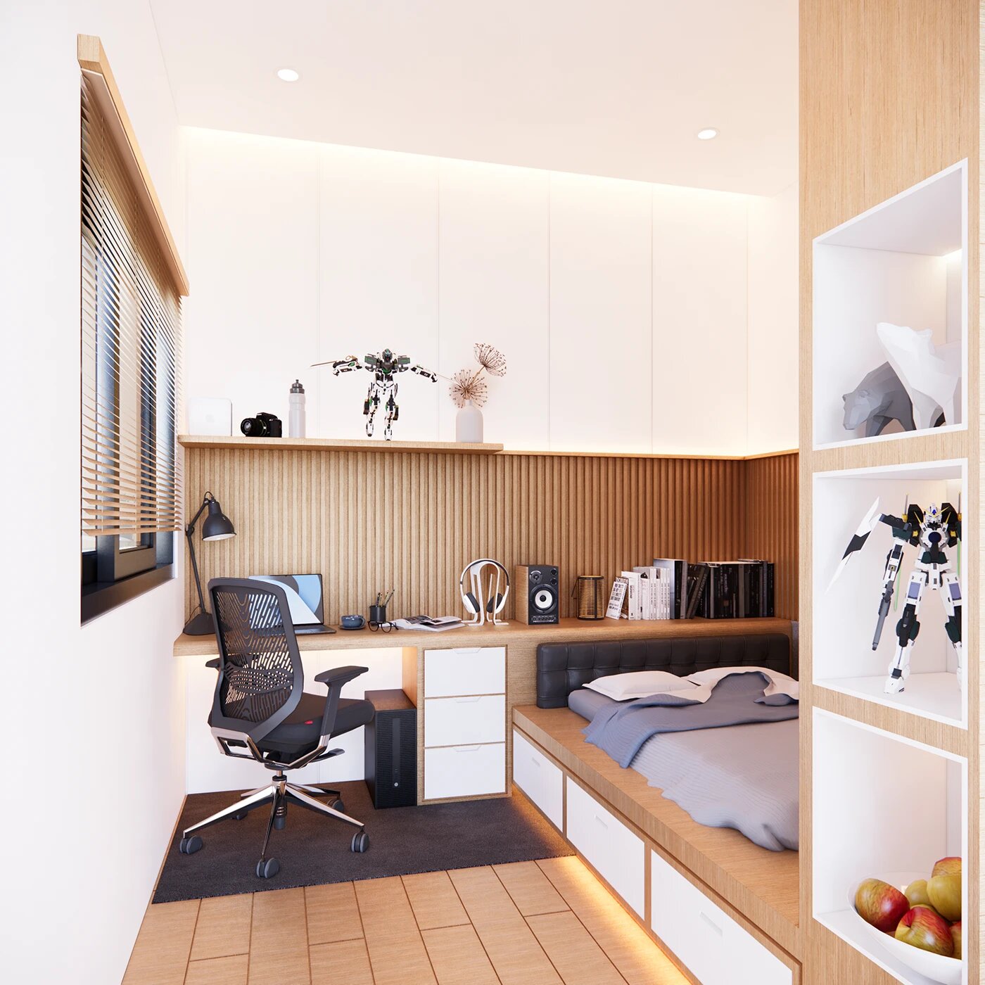 Cách trang trí phòng ngủ 4m2 tạo cảm giác rộng rãi