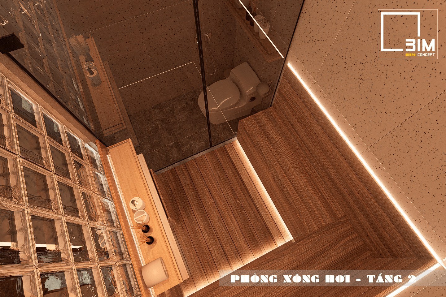 Sử dụng chất liệu gỗ bền đẹp cho phòng xông hơi