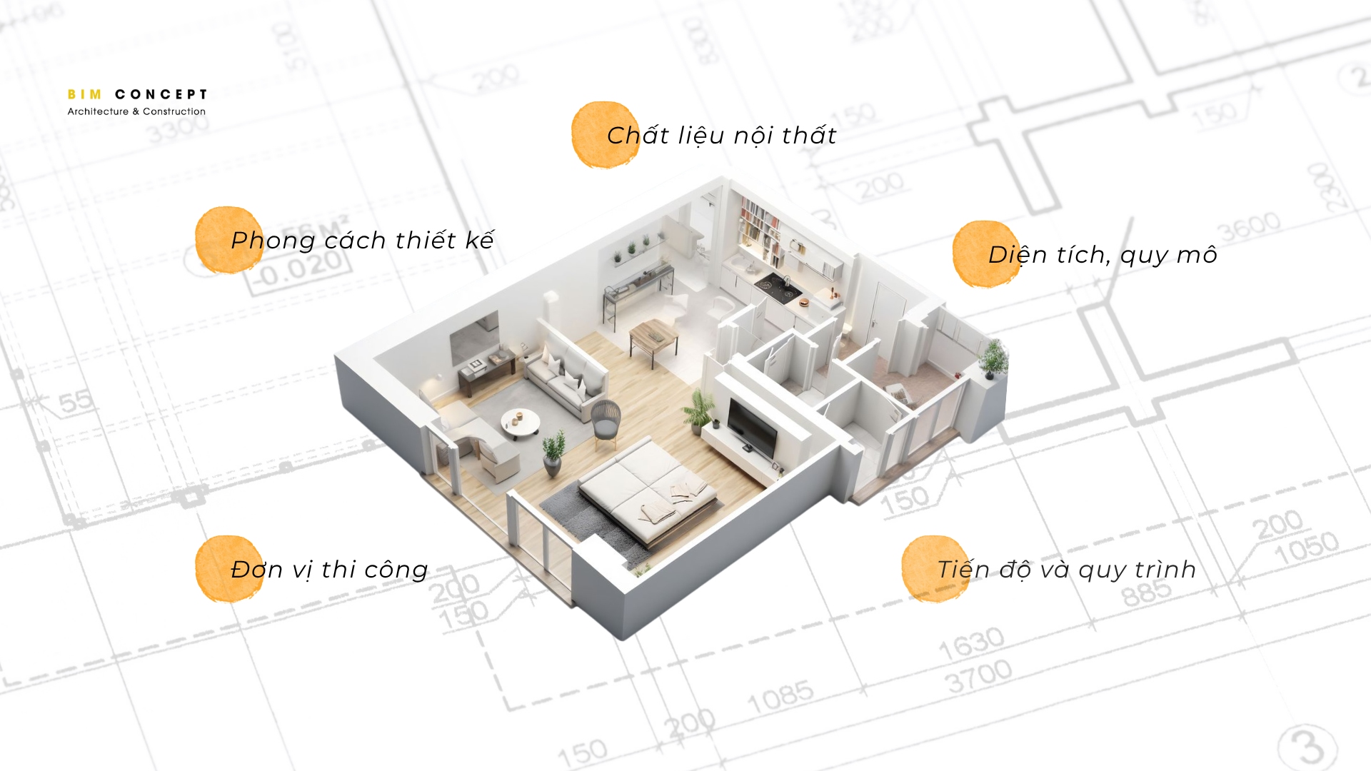 Các yếu tố ảnh hưởng đến giá thi công nội thất nhà phố