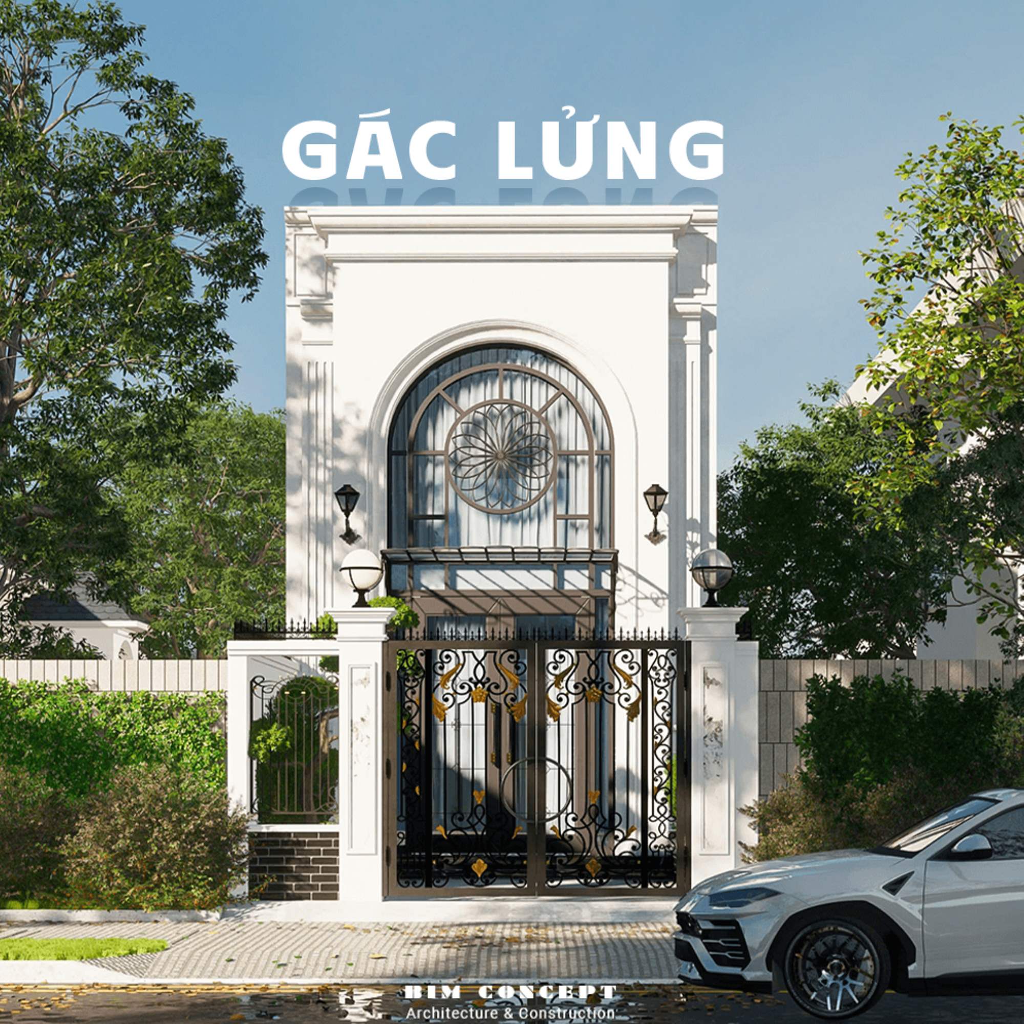 Thiết kế kiến trúc nhà cấp 4 gác lửng