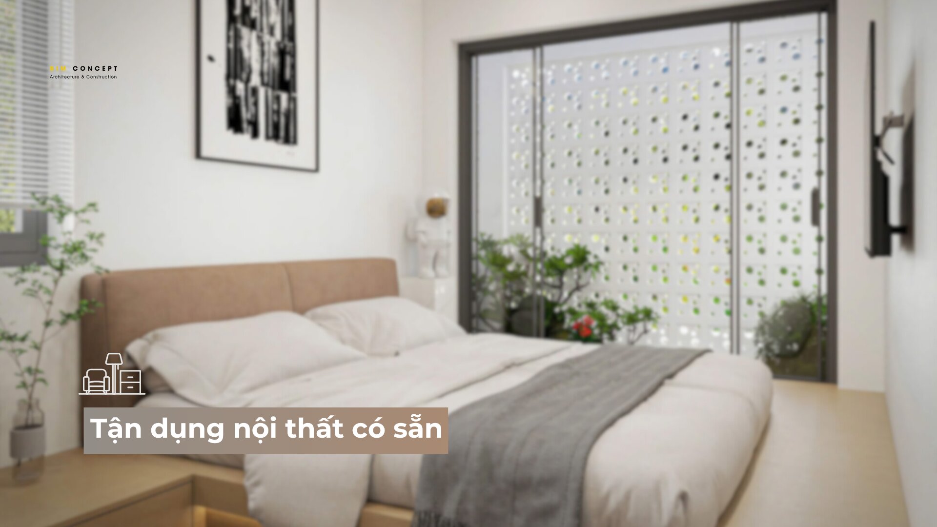 Tận dụng đồ cũ và nội thất có sẵn