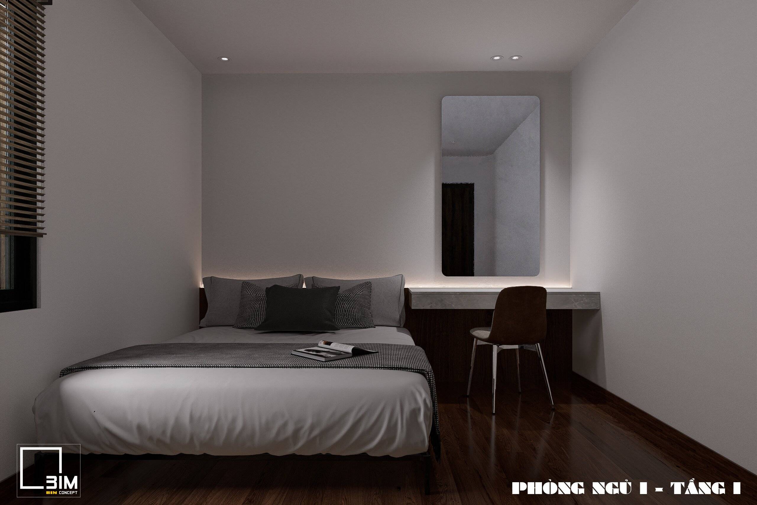 Thiết kế nội thất phòng ngủ 02 nhà phố nhẹ nhàng, thư giãn