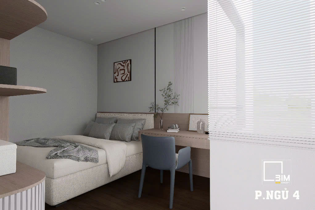 Thiết kế nội thất phòng ngủ đa năng hiện đại
