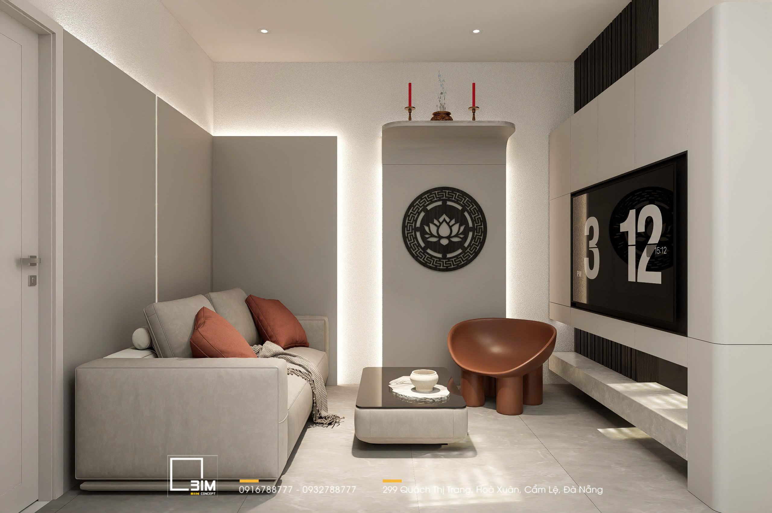Thiết kế nội thất shophouse tôn vinh giá trị gia đình truyền thống