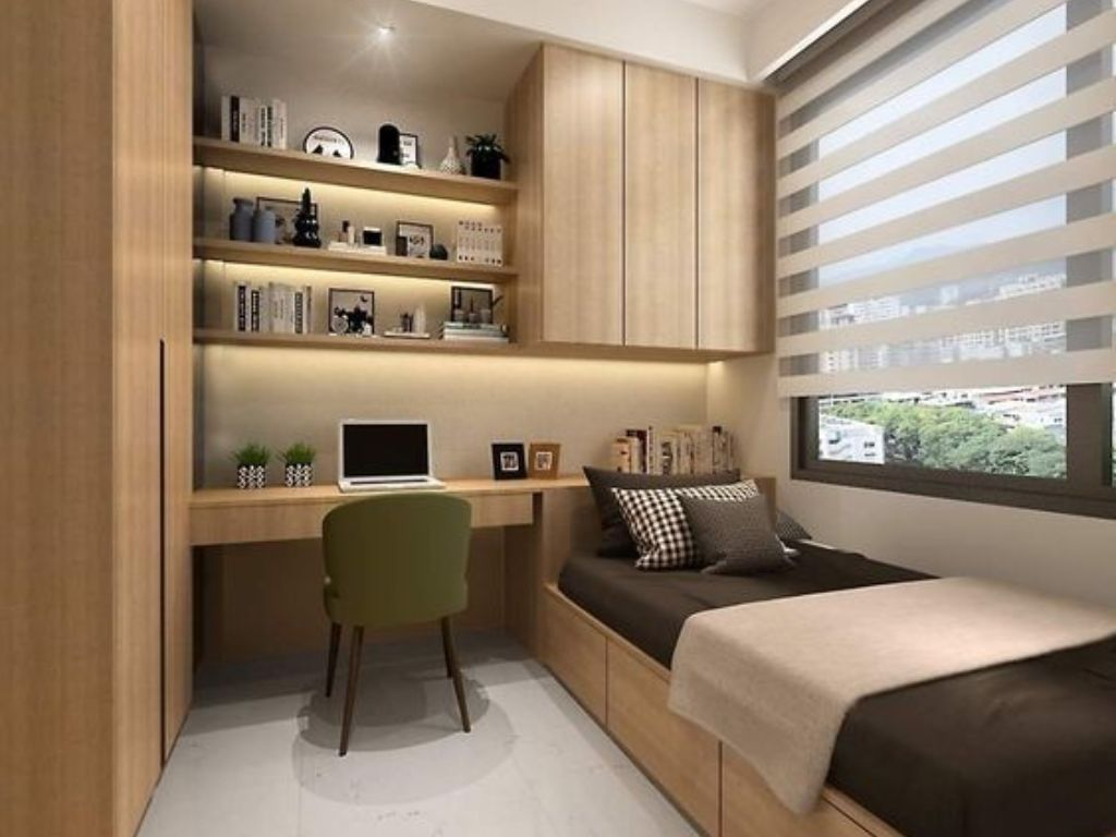 Ưu tiên sử dụng giường có ngăn kéo, tối ưu không gian