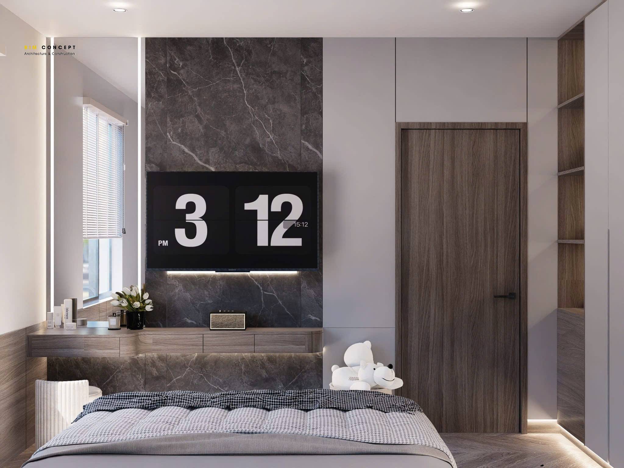 Vách ốp tường vân mây sắc nét