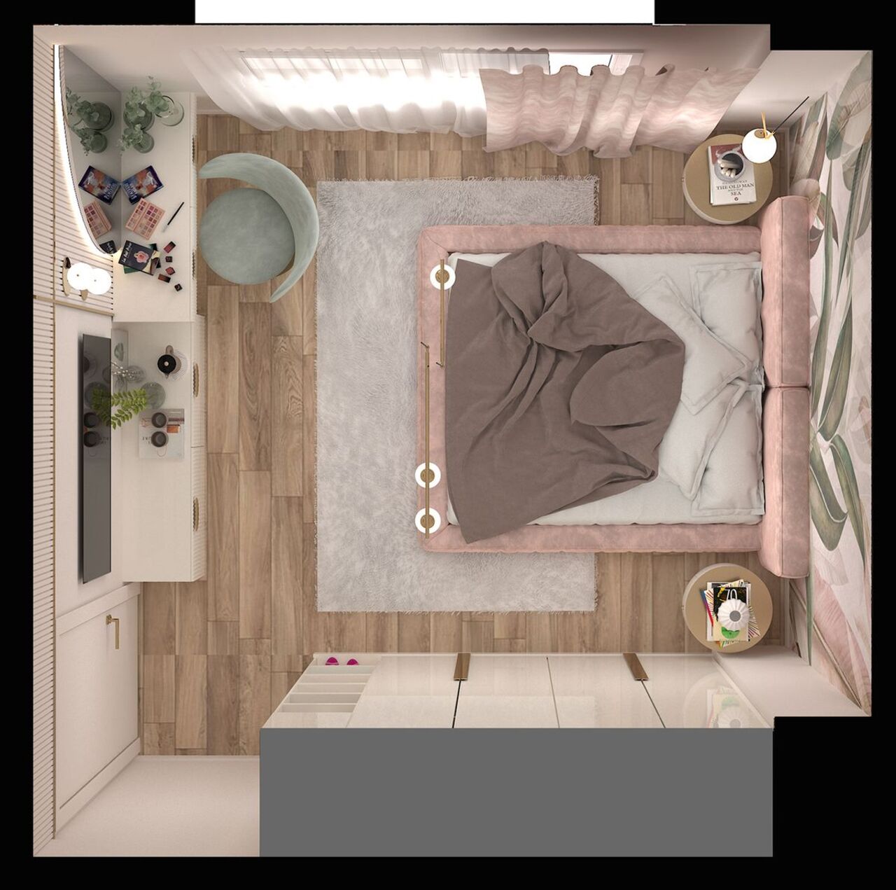 Ý tưởng decor cho phòng ngủ 3m vuông đầy sáng tạo
