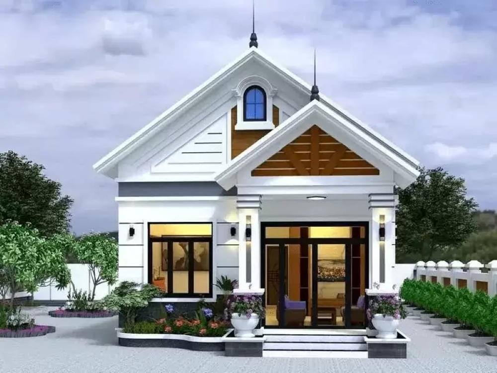 Nội thất nhà cấp 4 đẹp giá rẻ 300 triệu được bố trí khoa học