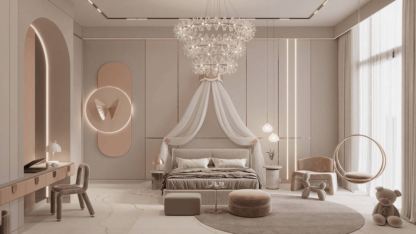 Giường công chúa cho người lớn hiện đại