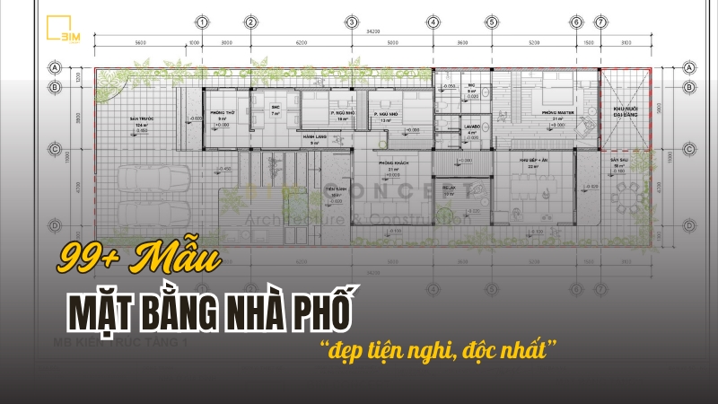 Mặt bằng nhà phố đẹp