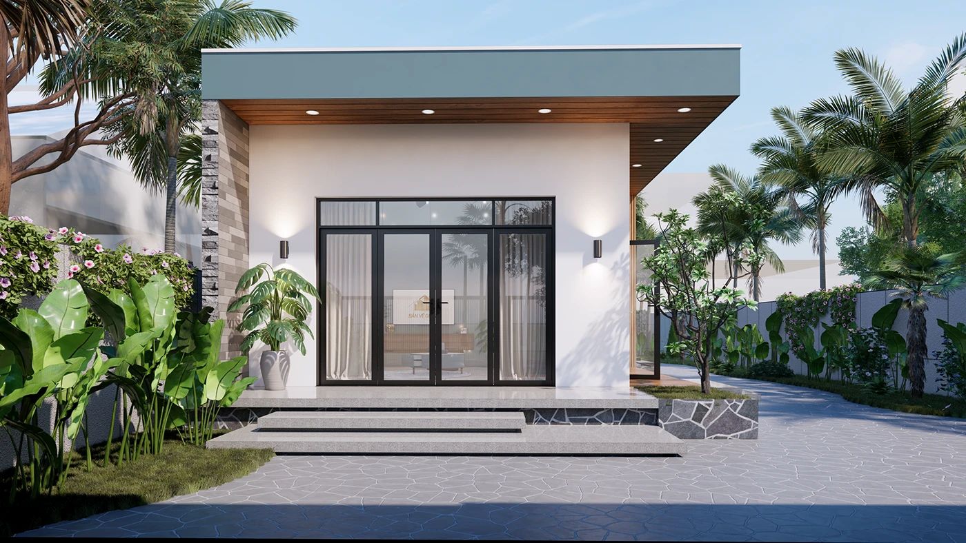 Mẫu nhà cấp 4 đơn giản, tiện nghi 300 triệu