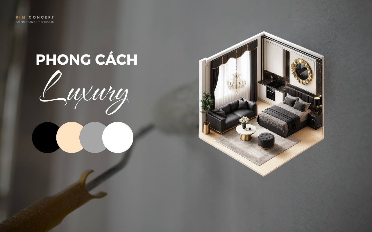 Màu sơn nhà đẹp cho phong cách Luxury thường đề cao sự sang trọng, tinh tế