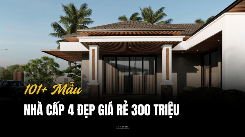 Nhà cấp 4 đẹp giá rẻ 300 triệu thumbnail