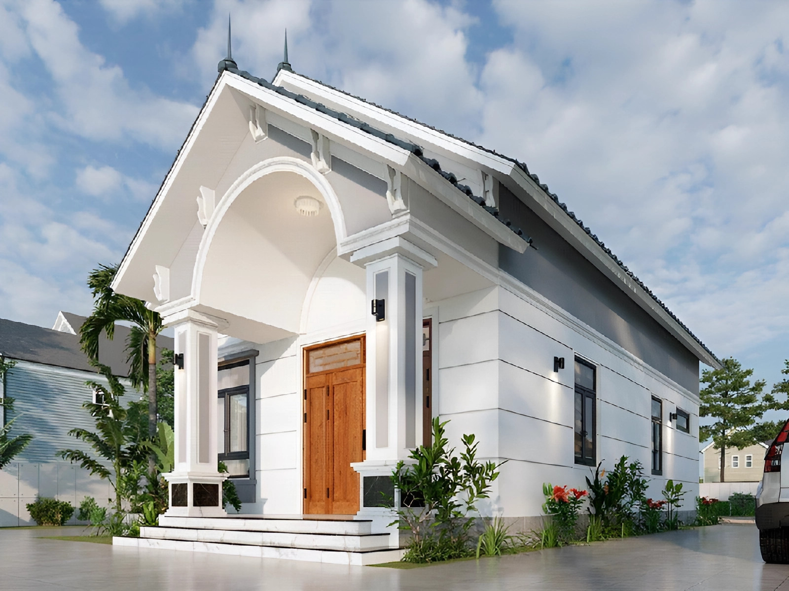 Phân loại nhà cấp mái Thái theo diện tích
