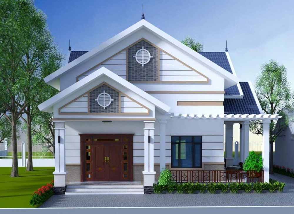 Nhà cấp 4 với thiết kế đơn giản, tiện nghi