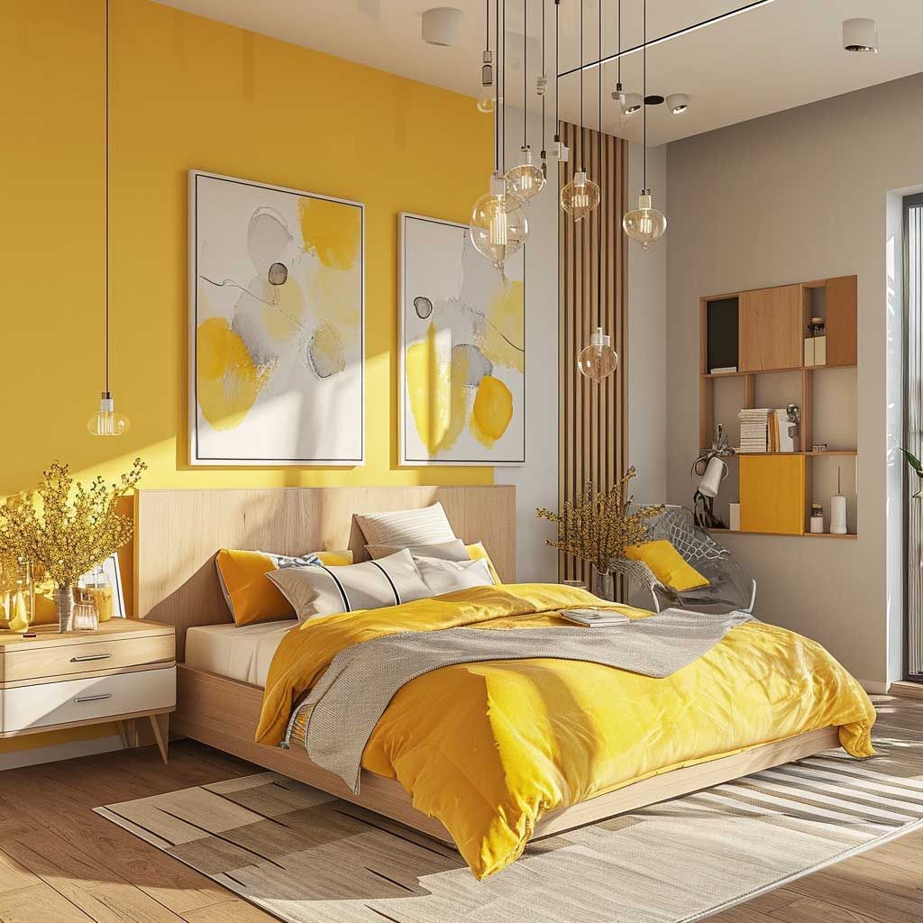 Phòng ngủ hiện đại bài trí đơn giản, tinh tế