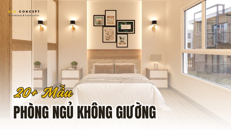 Phòng ngủ không giường tiện nghi