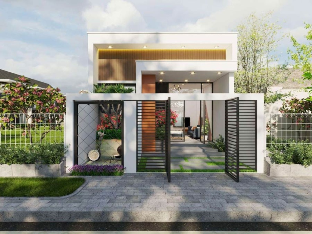 Thiết kế nhà cấp 4 mái tôn hiện đại, tối ưu diện tích