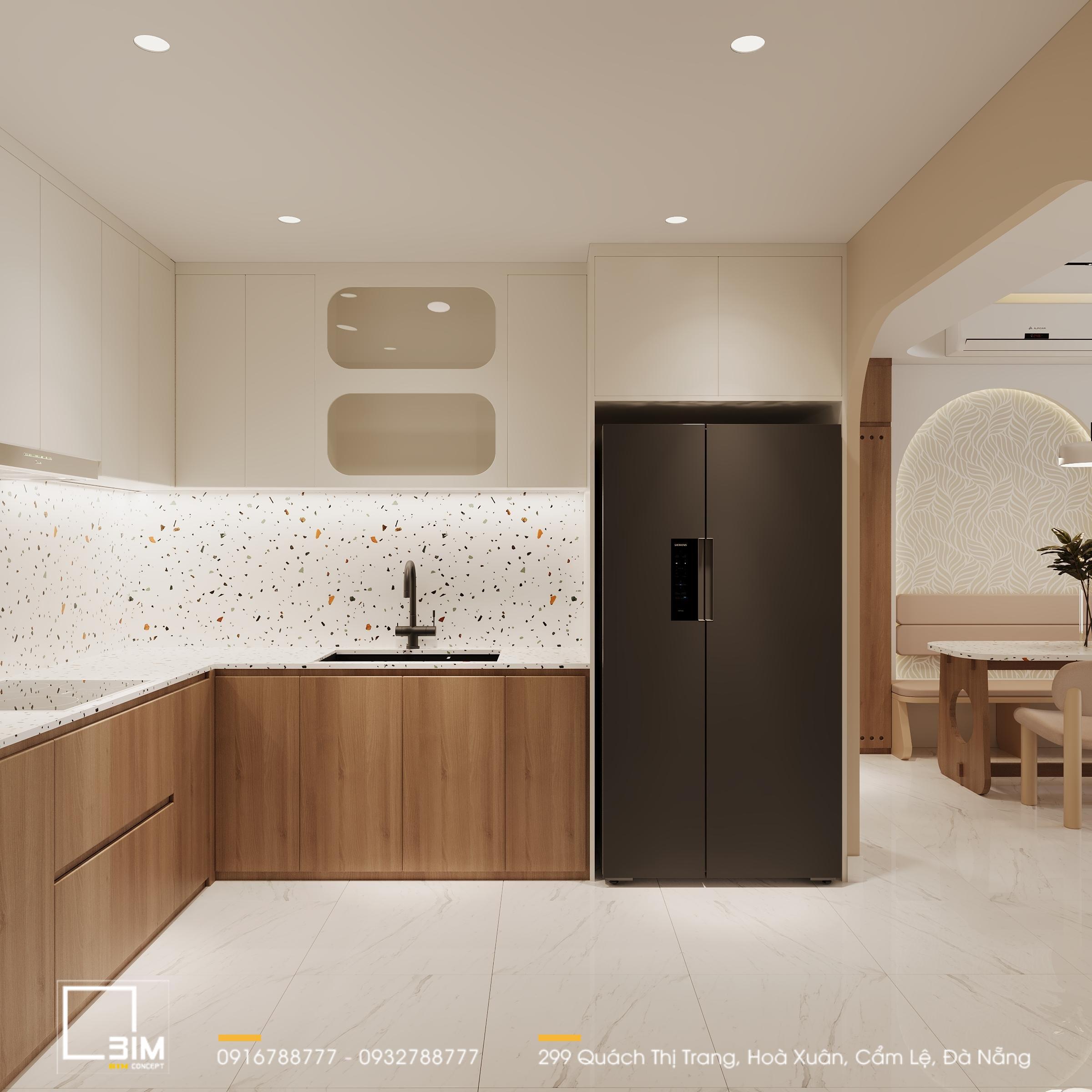 Thiết kế phòng bếp phong cách hiện đại