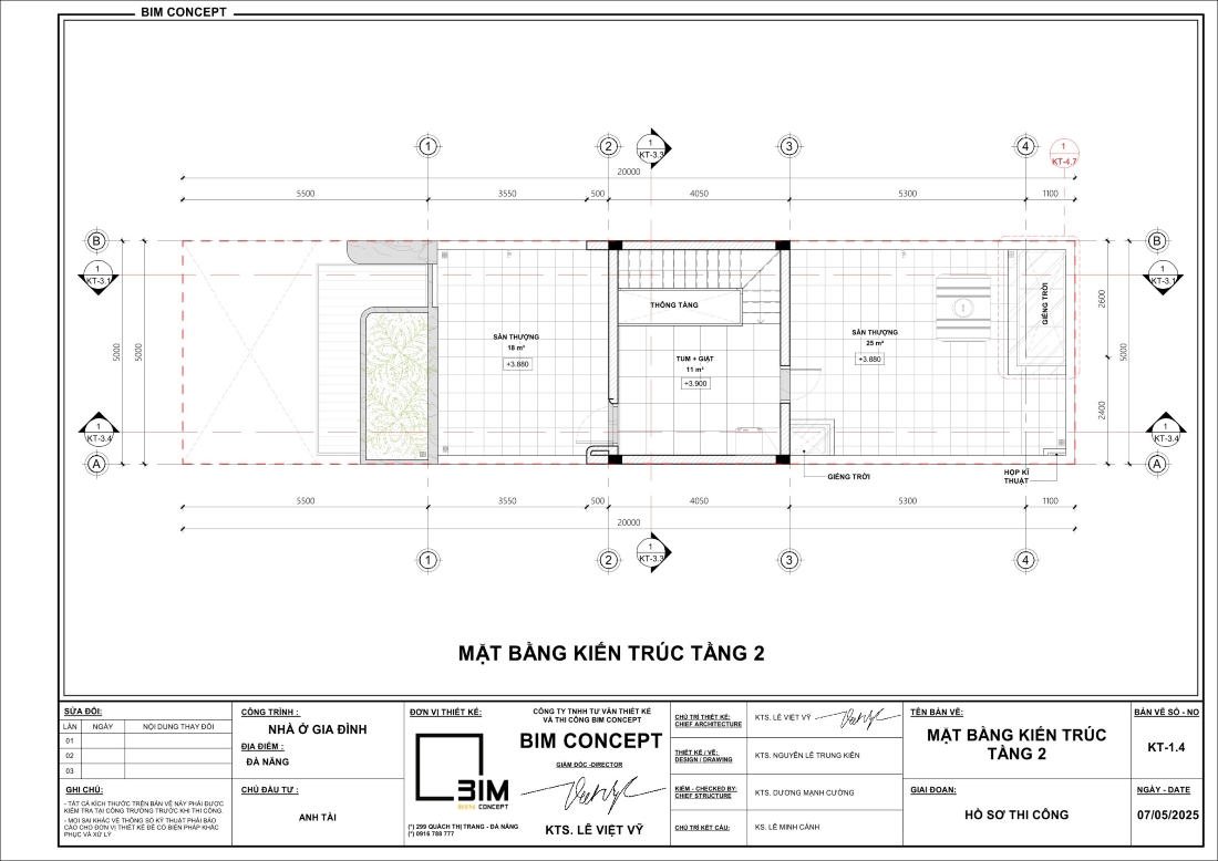 Bản vẽ thiết kế nhà cấp 4 tầng tum
