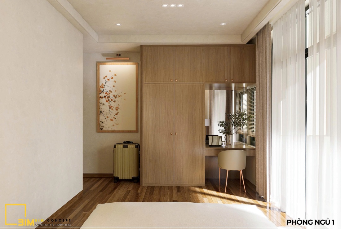 Góc làm việc bên cửa sổ với ánh sáng tự nhiên