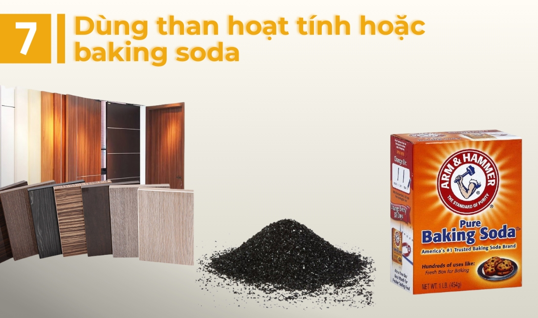 Khử mùi hăng bằng than hoạt tính hoặc baking soda