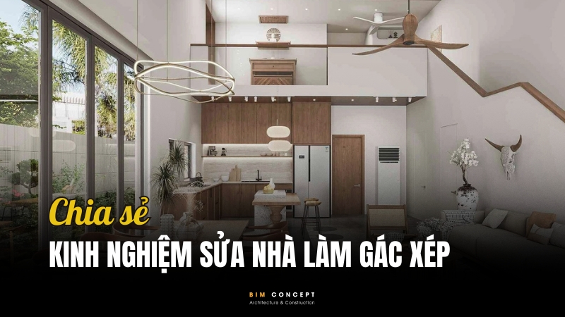 Kinh nghiệm sửa nhà làm gác xép