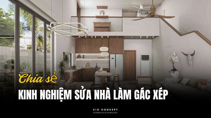 Kinh nghiệm sửa nhà làm gác xép