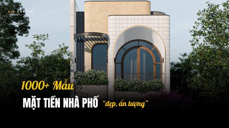 Mặt tiền nhà phố đẹp, ấn tượng