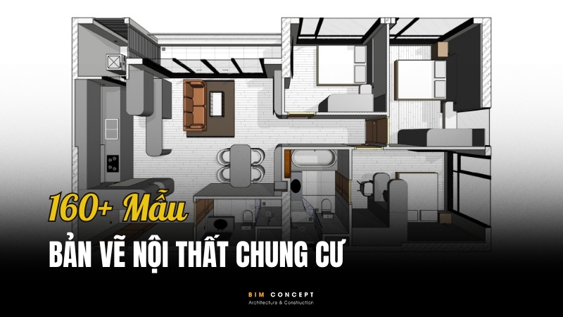 Mẫu bản vẽ nội thất chung cư