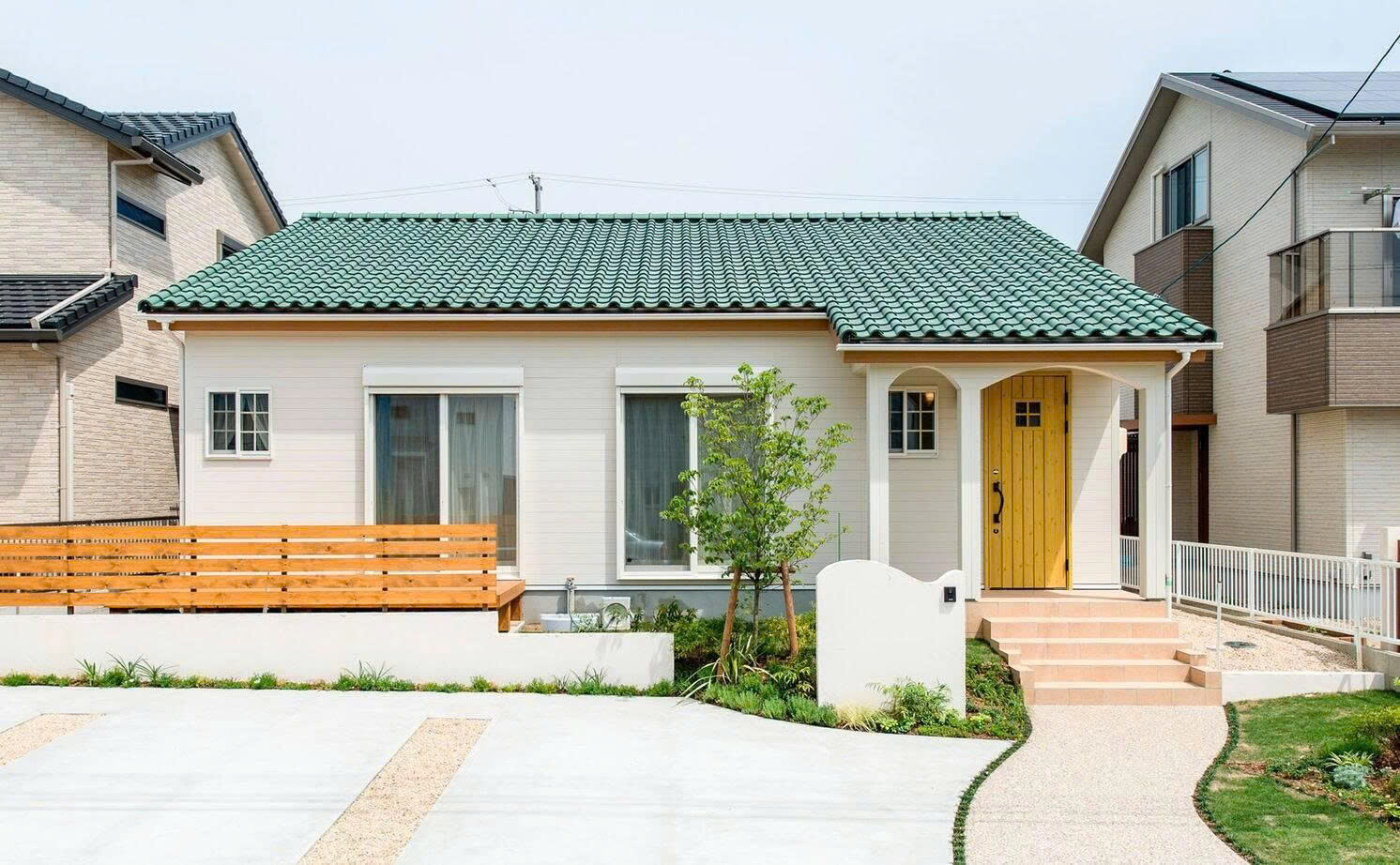 Mẫu nhà cấp 4 chữ L mái tôn ở nông thôn