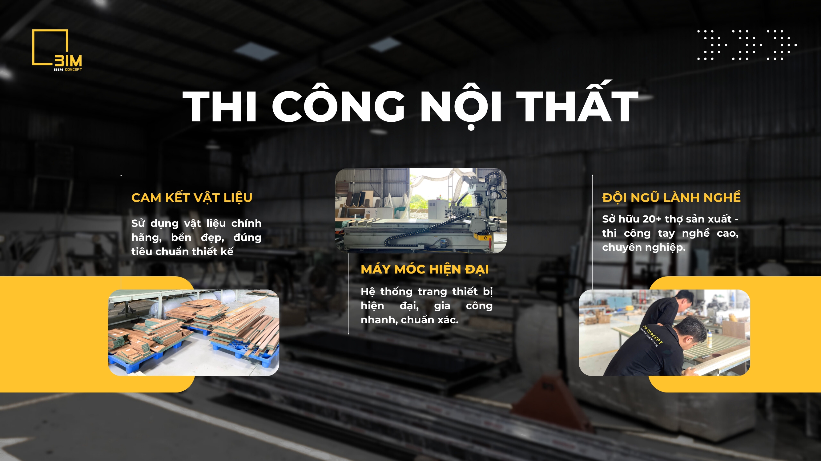 Bim Concept thi công nội thất trọn gói