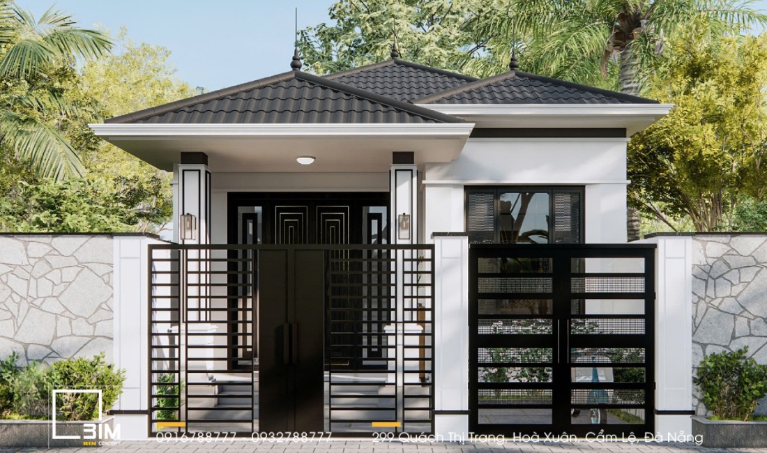 Thiết kế nhà cấp 4 đơn giản 50m2
