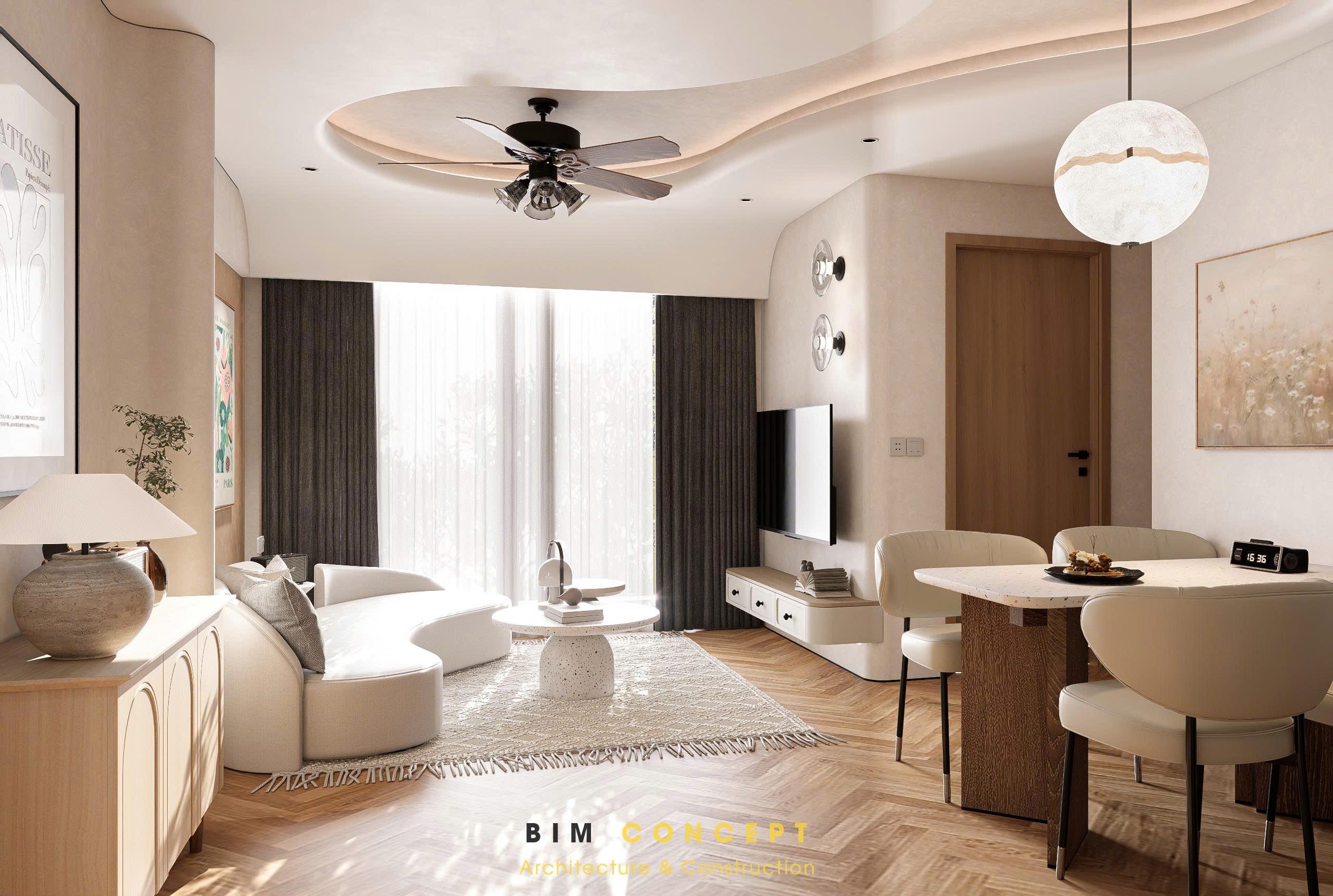 Thiết kế nội thất căn hộ tối ưu không gian phòng bếp