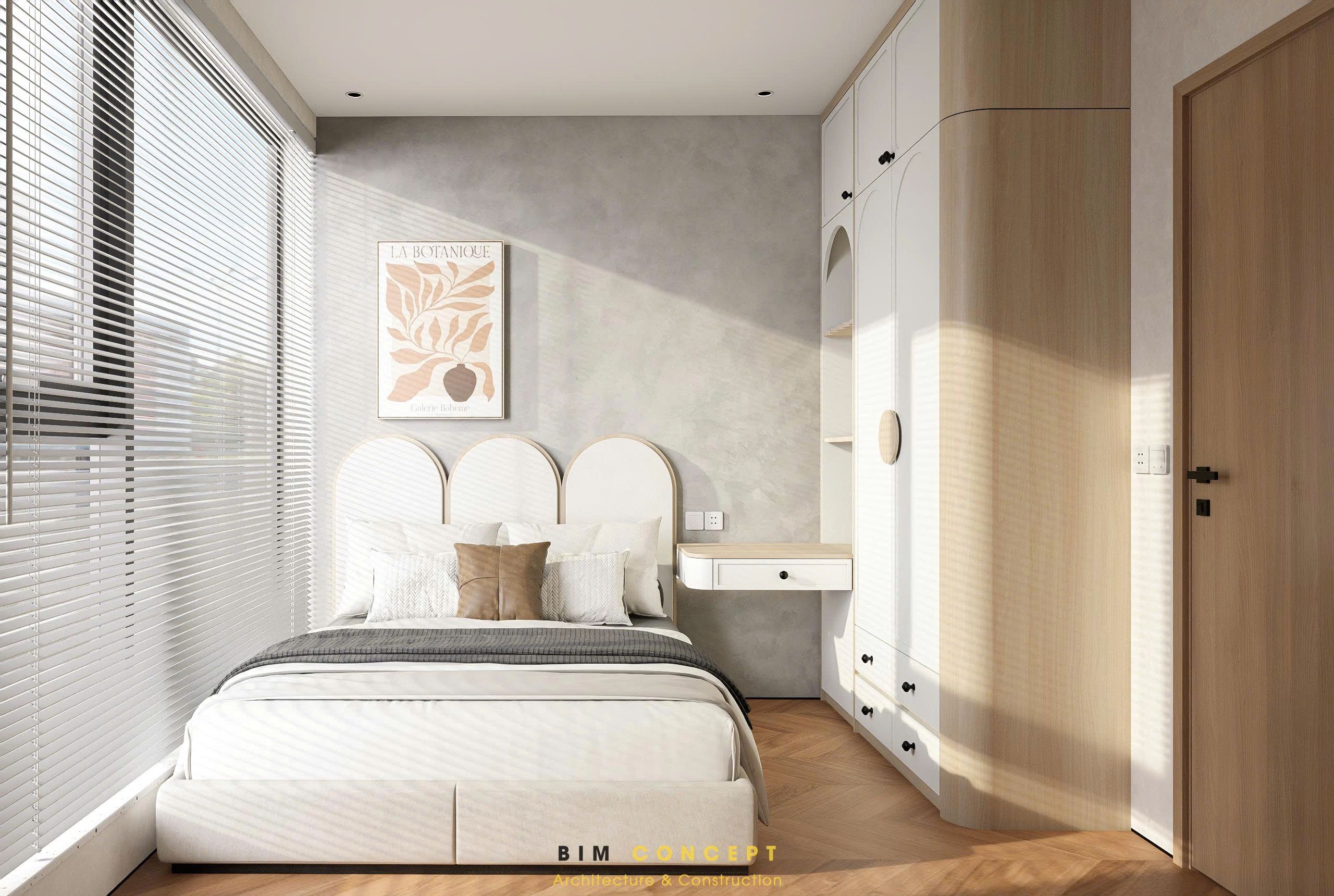 Thiết kế nội thất căn hộ với sự đồng bộ về phong cách cho phòng ngủ bé