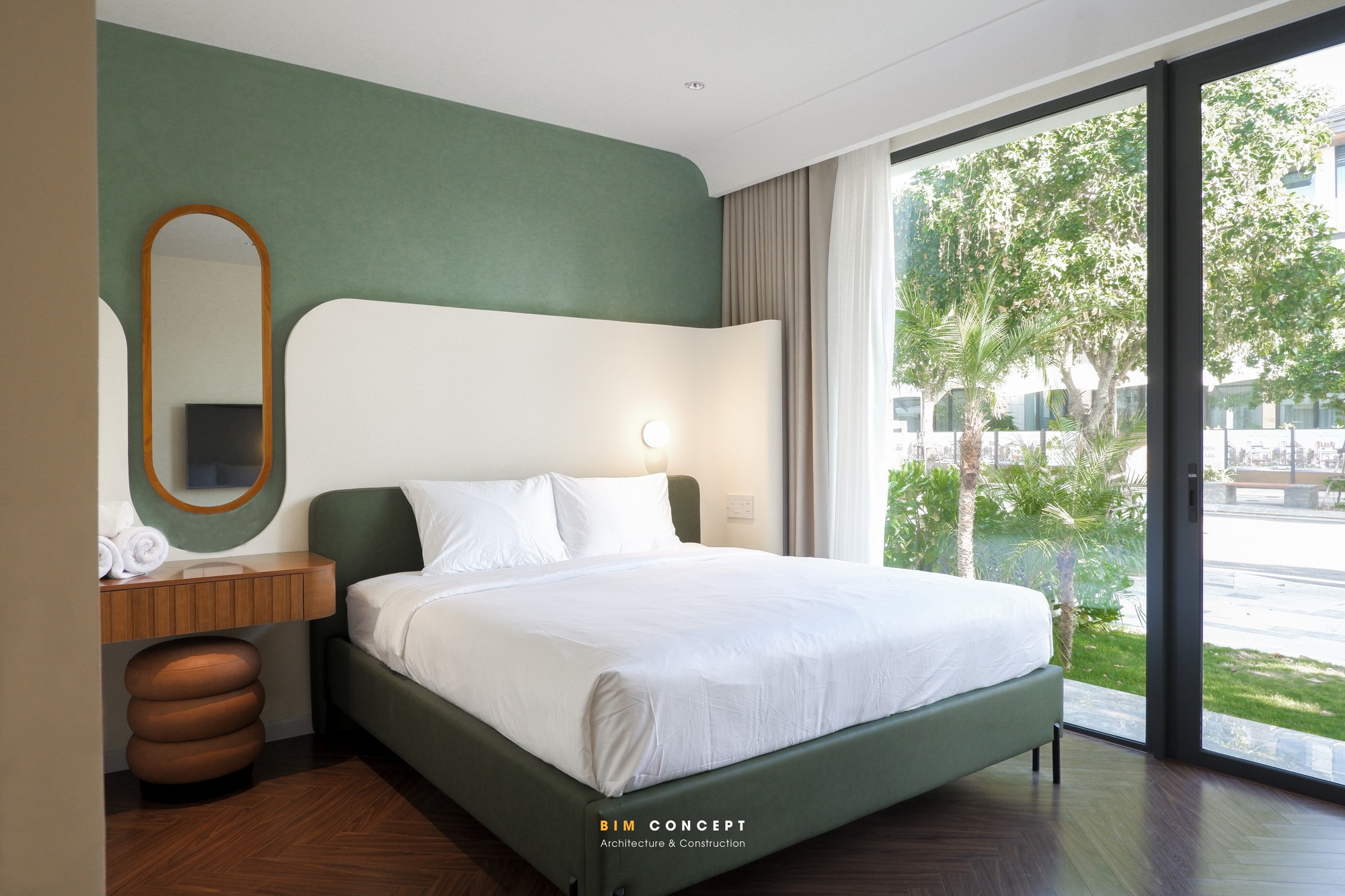 Thiết kế phòng ngủ với nội thất đơn giản nhưng tinh tế