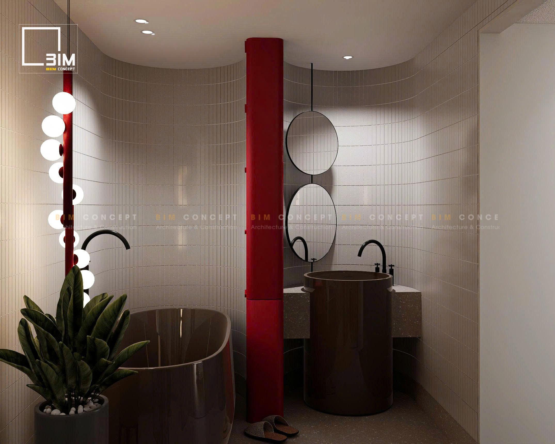 Gương vòm ấn tượng phong cách Mid-Century